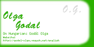 olga godal business card